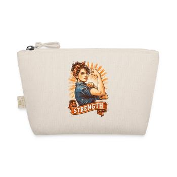 Starke Frau Strength – Women Empowerment Design - Bio-Täschchen - Natur - Vorne