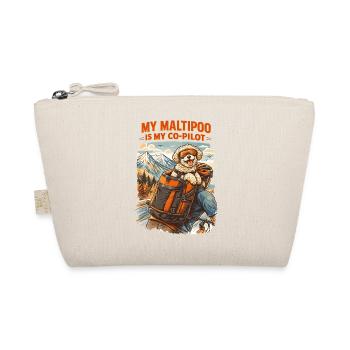Maltipoo Fahrrad Rucksack: My Maltipoo Co-Pilot - Bio-Täschchen - Natur - Vorne