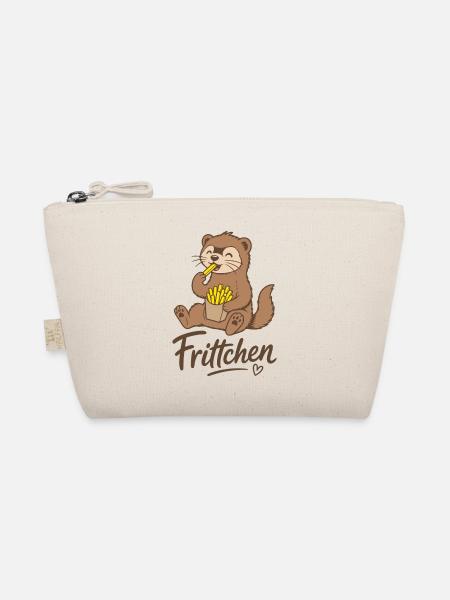 Frettchen Frittchen Fritten Pommes Frites - Bio-Täschchen - Natur