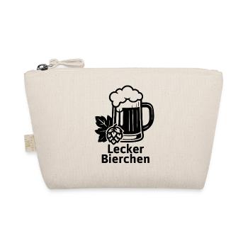 Lecker Bierchen Logo mit Hopfen - Bio-Täschchen - Natur - Vorne