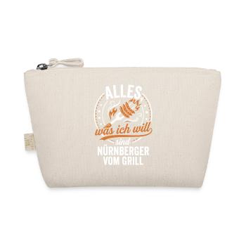 Nürnberger vom Grill - Lustiger BBQ Spruch - Bio-Täschchen - Natur - Vorne