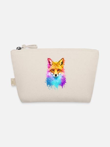 Fuchs Aquarell Illustration - Bio-Täschchen - Natur