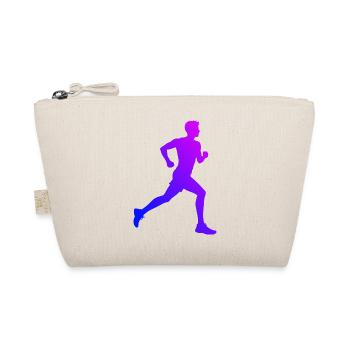 Geschenkidee für einen Running mit Running - Bio-Täschchen - Natur - Vorne