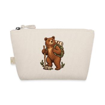 Wanderbär mit Rucksack - Bio-Täschchen - Natur - Vorne