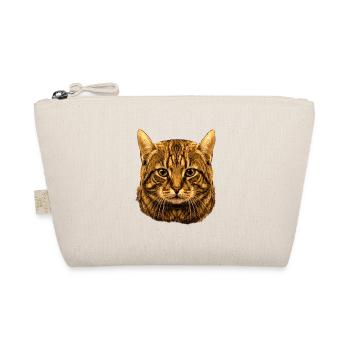 getigerte katze kopf Illustration auf Kleidung - Bio-Täschchen - Natur - Vorne