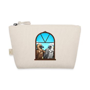 Adlerblick Fensterduo — Geier Freunde - Bio-Täschchen - Natur - Vorne