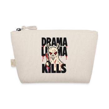 Horror-Lama mit Messer – Drama Llama Kills - Bio-Täschchen - Natur - Vorne