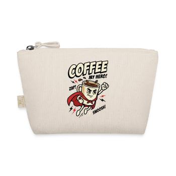Kaffee-Superheld – Coffee My Hero - Bio-Täschchen - Natur - Vorne