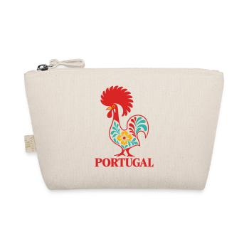 Portugiesischer Barcelos-Hahn Portugiesische Volkskunst - Bio-Täschchen - Natur - Vorne