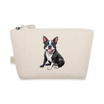 Boston Terrier Hundesitting - Bio-Täschchen - Natur - Vorne