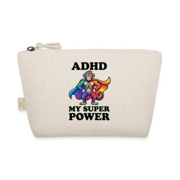 ADHD Super Power | SuperApe - Bio-Täschchen - Natur - Vorne