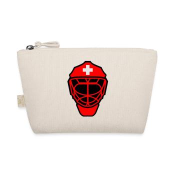 Hockey Goalie Maske Schweiz - Bio-Täschchen - Natur - Vorne
