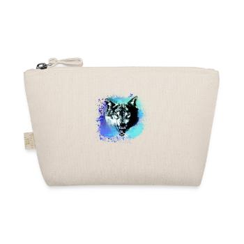 wolf,blue,dog,husky,dog,painting,graffiti - Organic Pouch - nature - Front