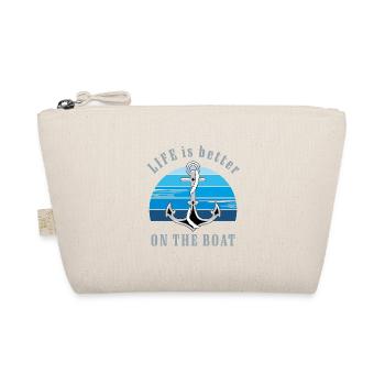 La vie est plus belle sur le bateau - Trousse biologique - nature - Devant