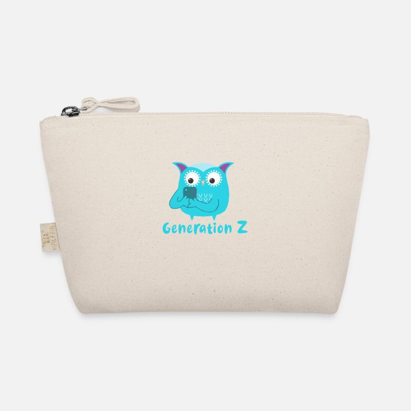 generation z,owl,smartfone,mobile phone,always on the mobile phone Organic Pouch
