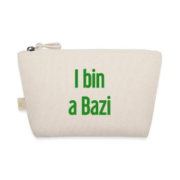 I bin a Bazi – Bayerischer Spruch mit Humor - Bio-Täschchen - Natur - Vorne