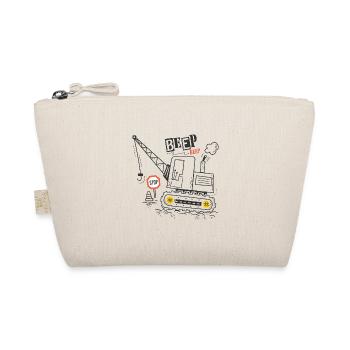 Crane Chantier humour Crane operator - Organic Pouch - nature - Front