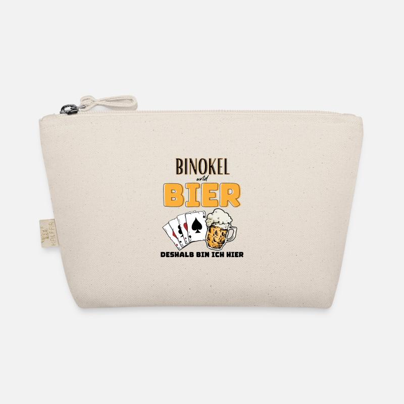 Binokel und Bier Bio-Täschchen
