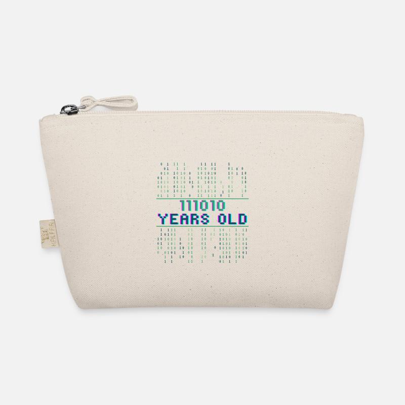 58th Birthday 58 Years Old Binary Code Coder Organic Pouch