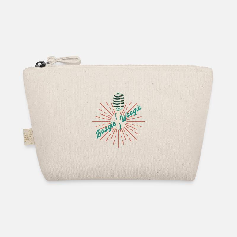 Boogie Woogie vintage microphone gift Organic Pouch