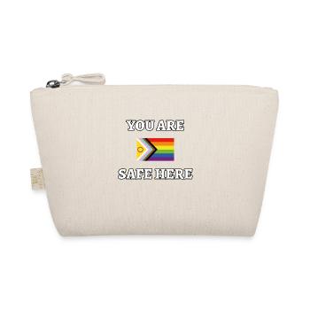 You Are Safe Here LGBT Safe Space Gay Pride Ally - Organic Pouch - nature - Front