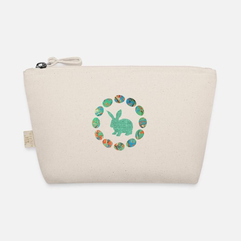 hase in the egg wreath e 4 Organic Pouch