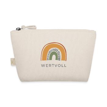 WERTVOLL - Regenbogen - Bio-Täschchen - Natur - Vorne