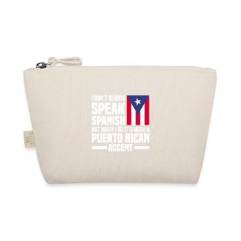Puerto Rico | Puerto Ricaner Flagge Geschenkideen - Bio-Täschchen - Natur - Vorne