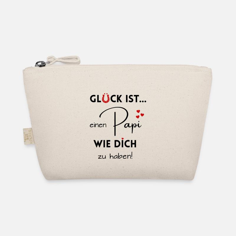 Glück ist, einen Papi wie Dich zu haben Bio-Täschchen