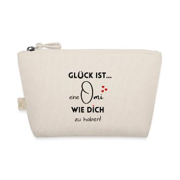 Glück ist, eine Omi wie Dich zu haben - Bio-Täschchen - Natur - Vorne