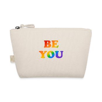 BE YOU Rainbow LGBT Pride - Organic Pouch - nature - Front