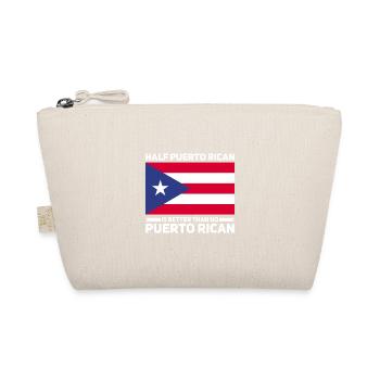 Puerto Rico | Puerto Ricaner Flagge Geschenkideen - Bio-Täschchen - Natur - Vorne