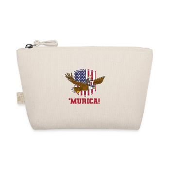 USA Flagge | Patriot Patriotismus Amerika Geschenk - Bio-Täschchen - Natur - Vorne