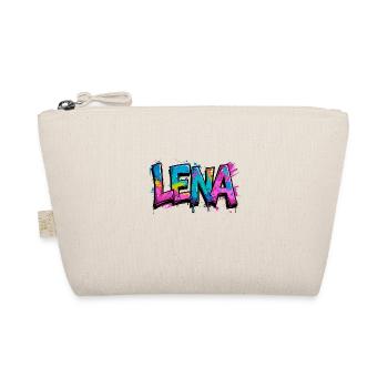 graffiti, buchstaben, lena, illustration - Bio-Täschchen - Natur - Vorne