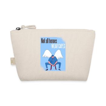 Not all heroes wear capes doctor nurse - Organic Pouch - nature - Front