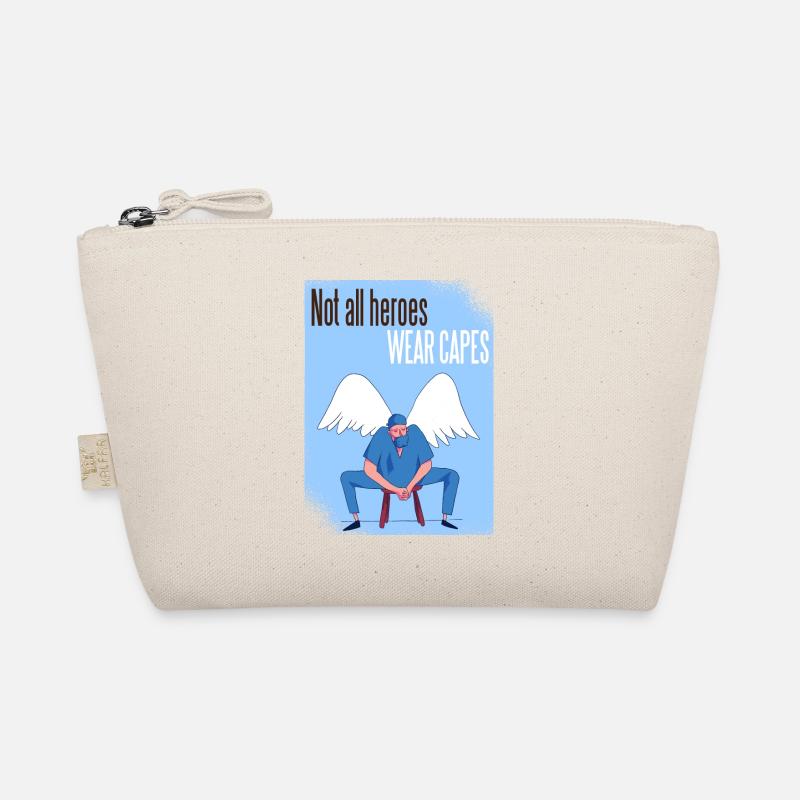 Not all heroes wear capes Arzt Krankenschwester - Bio-Täschchen - Natur