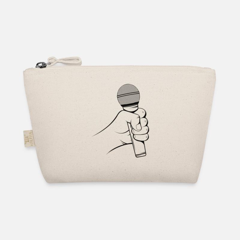 Microphone Interview Funny Joke Organic Pouch