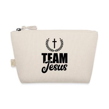 team jesus cross - Organic Pouch - nature - Front