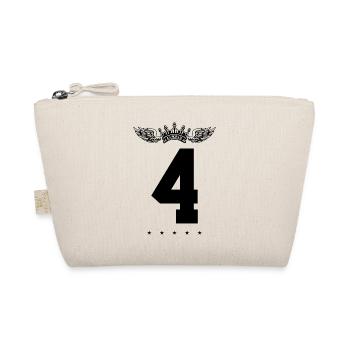 4 Number crown - Organic Pouch - nature - Front