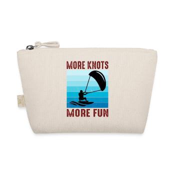 Kitesurfing Kitesurf Kiteboarding Kiteboarder - Organic Pouch - nature - Front