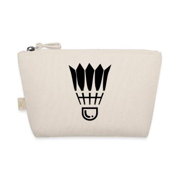 Badminton Symbol - Bio-Täschchen - Natur - Vorne