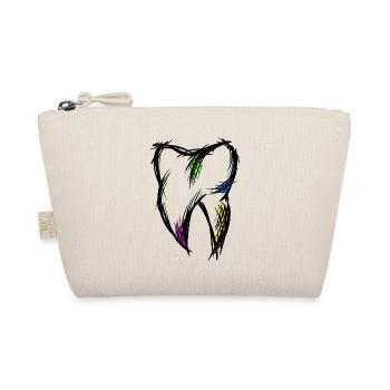 Colorful tooth, drawing, hand-drawn. - Organic Pouch - nature - Front