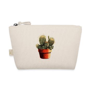 Small green cactus in a flower pot - Organic Pouch - nature - Front