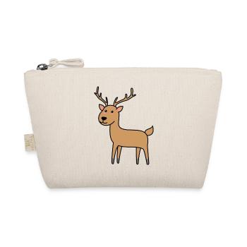 Deer Comic Animal - Organic Pouch - nature - Front