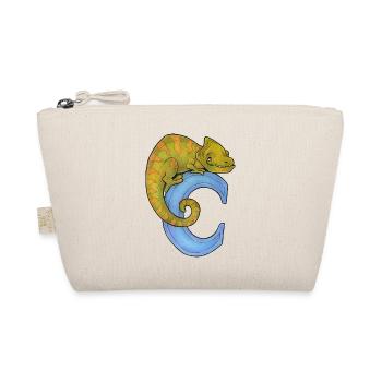 ABC Zoo Niedliches Chamäleon Kind Geschenk - Bio-Täschchen - Natur - Vorne