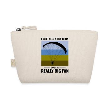 Paramotor Pilot Paramotoring Powered Paraglider - Organic Pouch - nature - Front