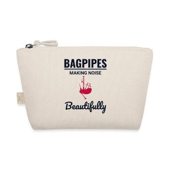 Bagpipe Player Instrument Scottish Scotland Music - Organic Pouch - nature - Front