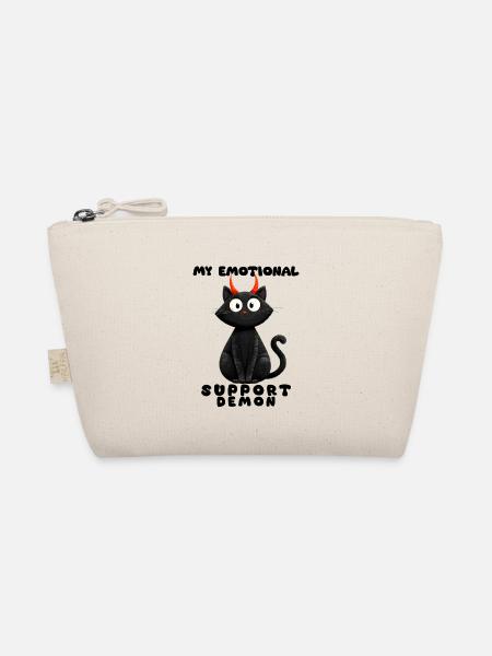 Emotionaler Support-Dämon – Lustige Katzen Edition - Bio-Täschchen - Natur - Vorne