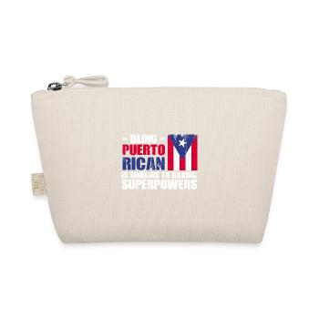Puerto Rico Flagge | Puerto Ricaner Geschenkideen - Bio-Täschchen - Natur - Vorne