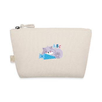 Chat avec cône d’école inscription à l’école - Trousse biologique - nature - Devant